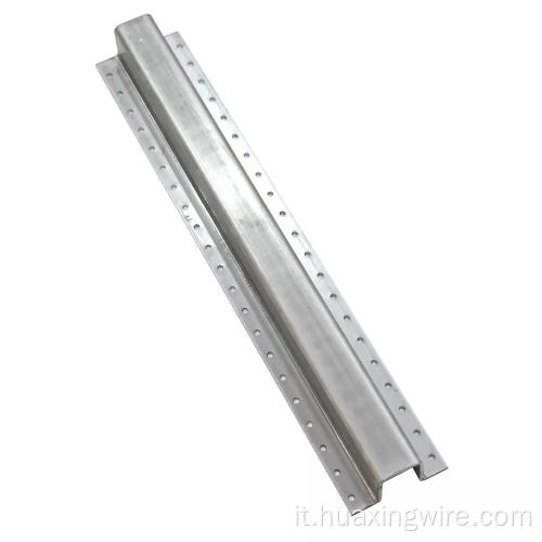 Post di recinzione tipo U rivestito in PVC